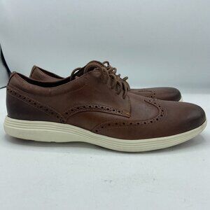 Cole Haan C29414 Mens Size US 10.5M Grand Tour Wingtip Derby Oxfords Brown Shoes